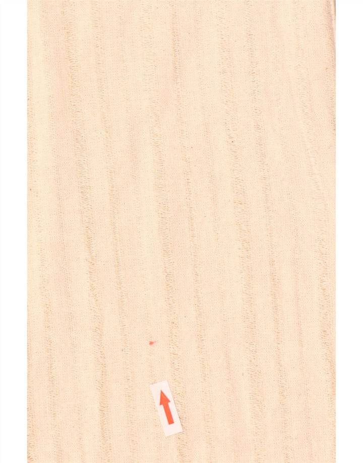 Chaleco Mills para mujer Reino Unido 40 Grande Algodón a rayas blanco roto