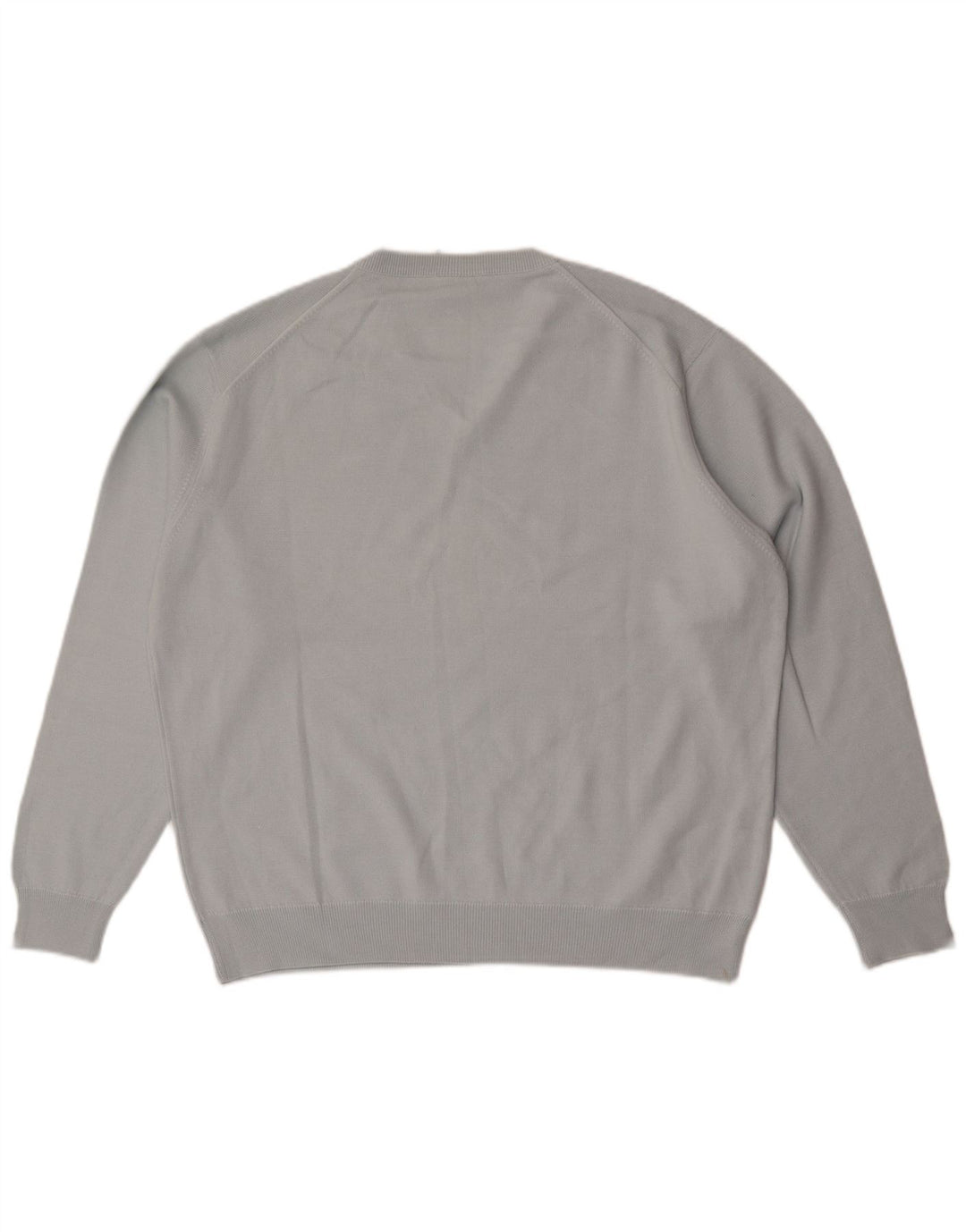 Lacoste Jersey con cuello en V para hombre Talla 6 XL Lana azul