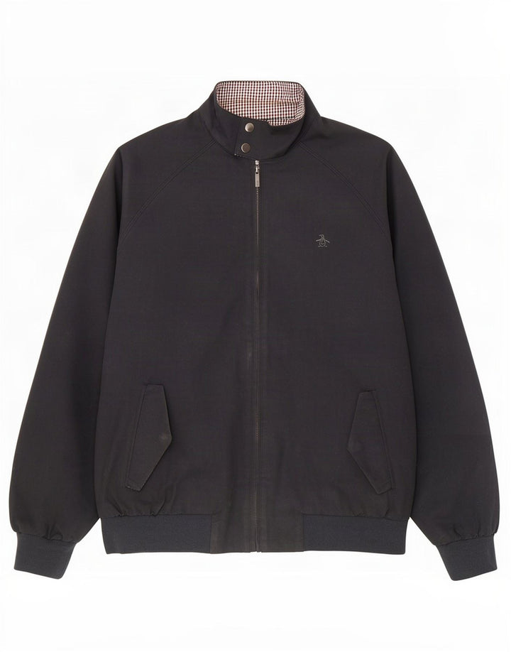Penguin - Chaqueta bomber para hombre, talla 40, talla grande, algodón azul marino