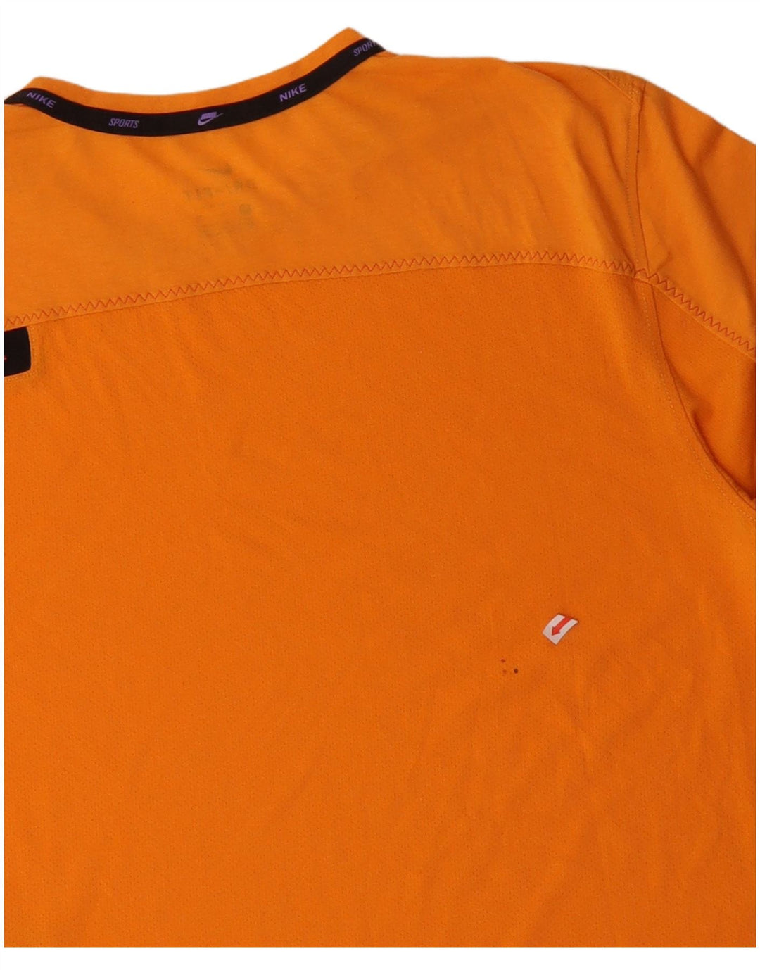 NIKE Camiseta Dri Fit para Hombre Top de algodón Naranja Mediano