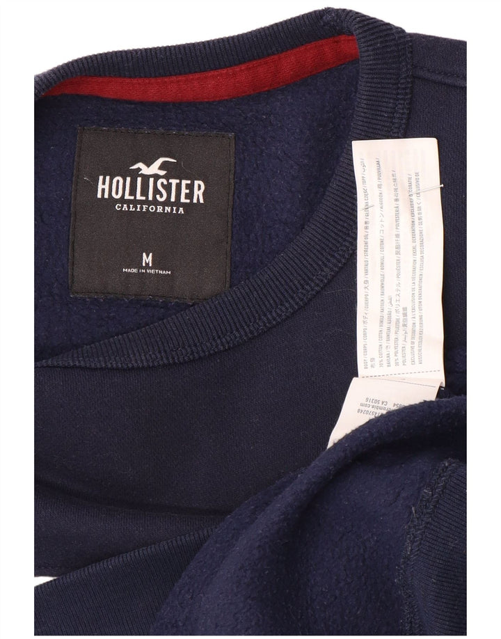 Hollister Hombre Sudadera Gráfica Jumper Medium Azul Marino Colorblock