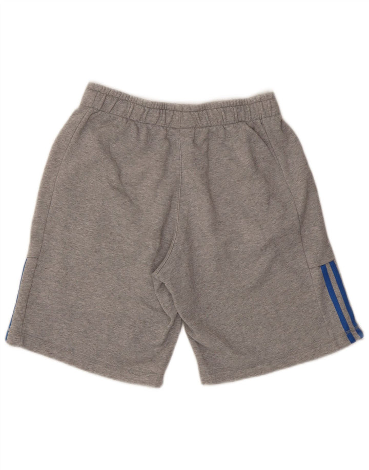 Pantalones cortos deportivos ADIDAS Climalite para hombre de algodón gris medio