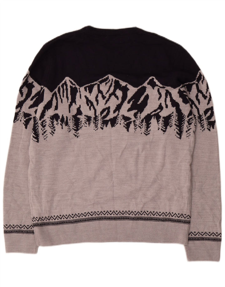 Marks & Spencer Jersey De Cuello Redondo Para Hombre Gris Medio Colorblock