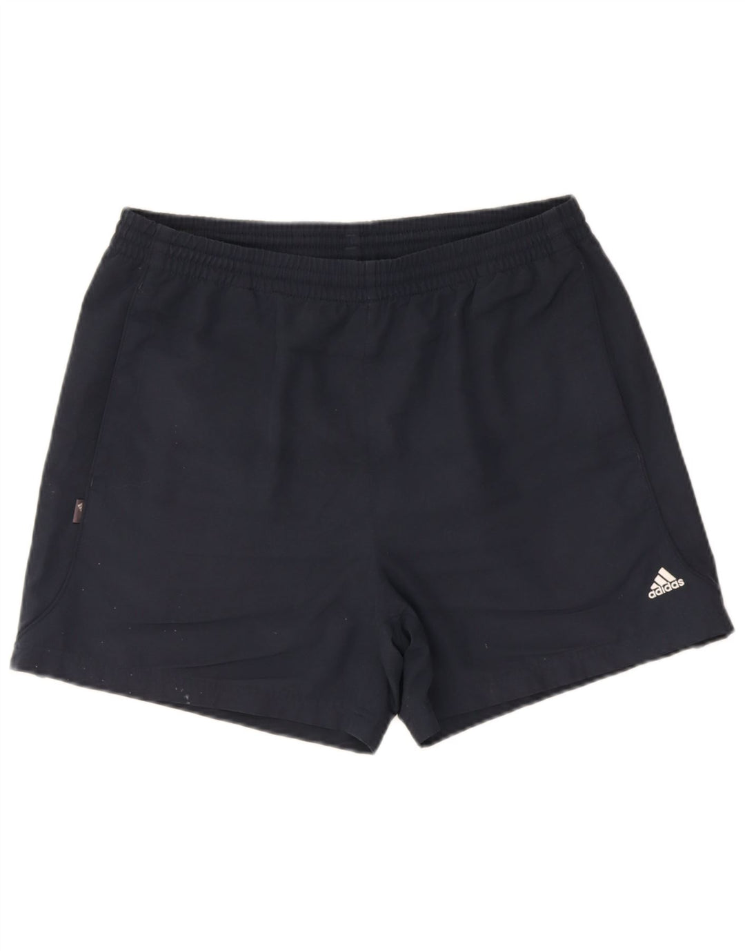 Adidas - Pantalones cortos deportivos para hombre, talla grande, poliéster, color azul marino