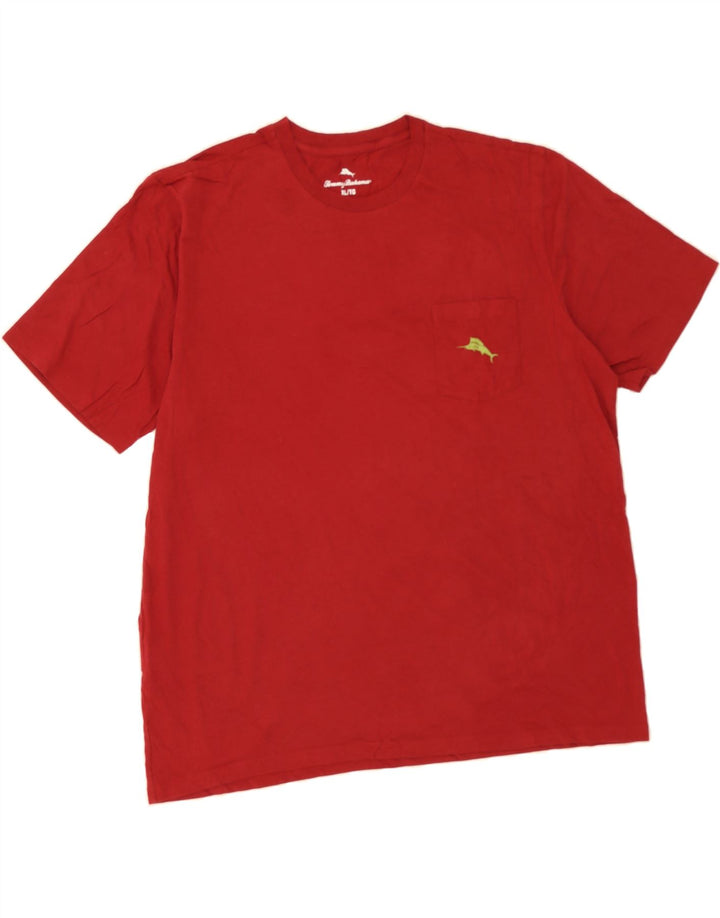EDDIE BAUER Mens Graphic T-Shirt Top XL Red Cotton Vintage Eddie Bauer and Second-Hand Eddie Bauer from Messina Hembry 