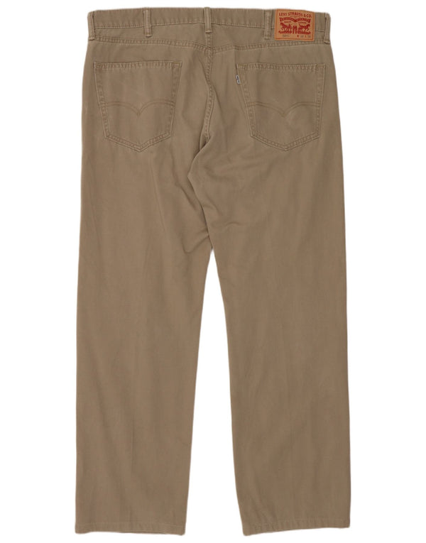 Levi's Pantalón de pana 505 de corte regular para hombre W38 L32 Algodón beige