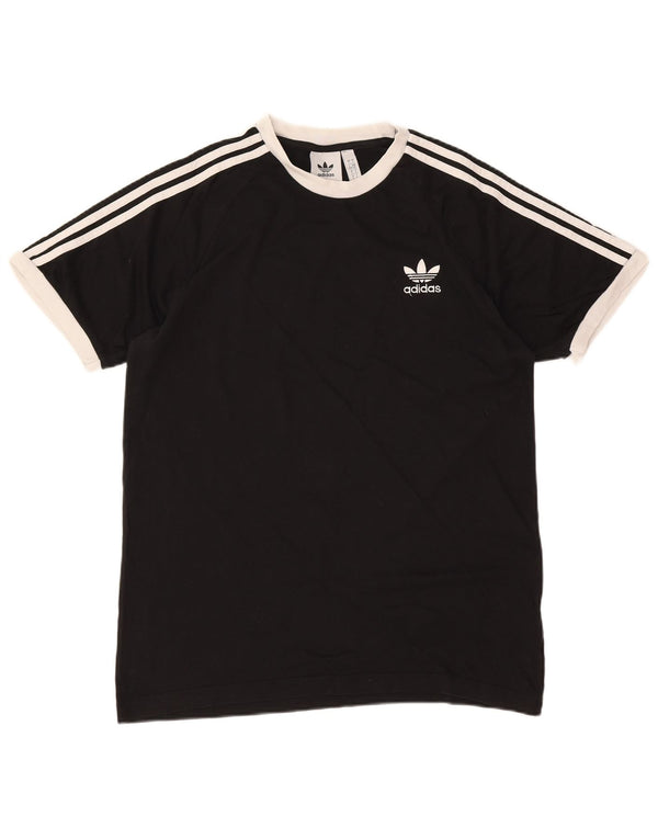 Adidas - Camiseta para hombre, talla grande, algodón negro