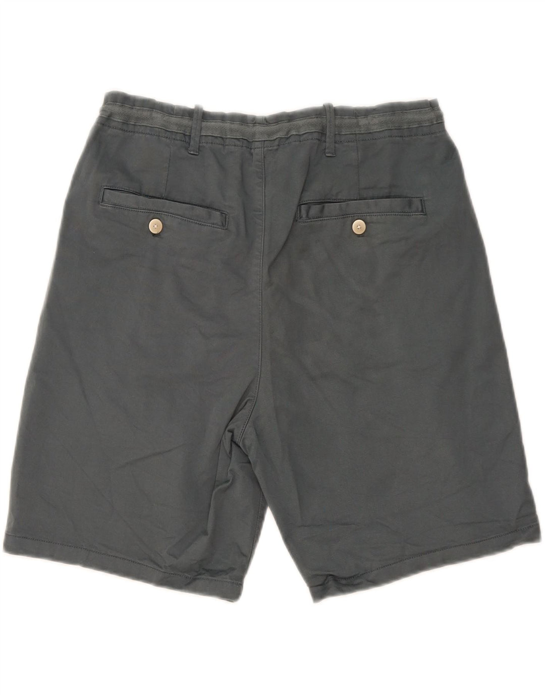 Zara Mens Chino Shorts EU 44 Large W34 Gris Algodón