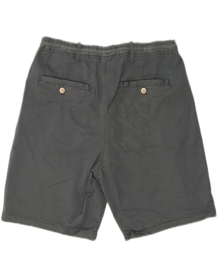 Zara Mens Chino Shorts EU 44 Large W34 Gris Algodón