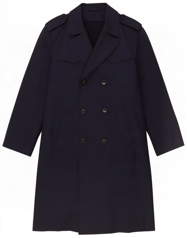 Gabardina vintage para hombre ES 38 Azul marino medio