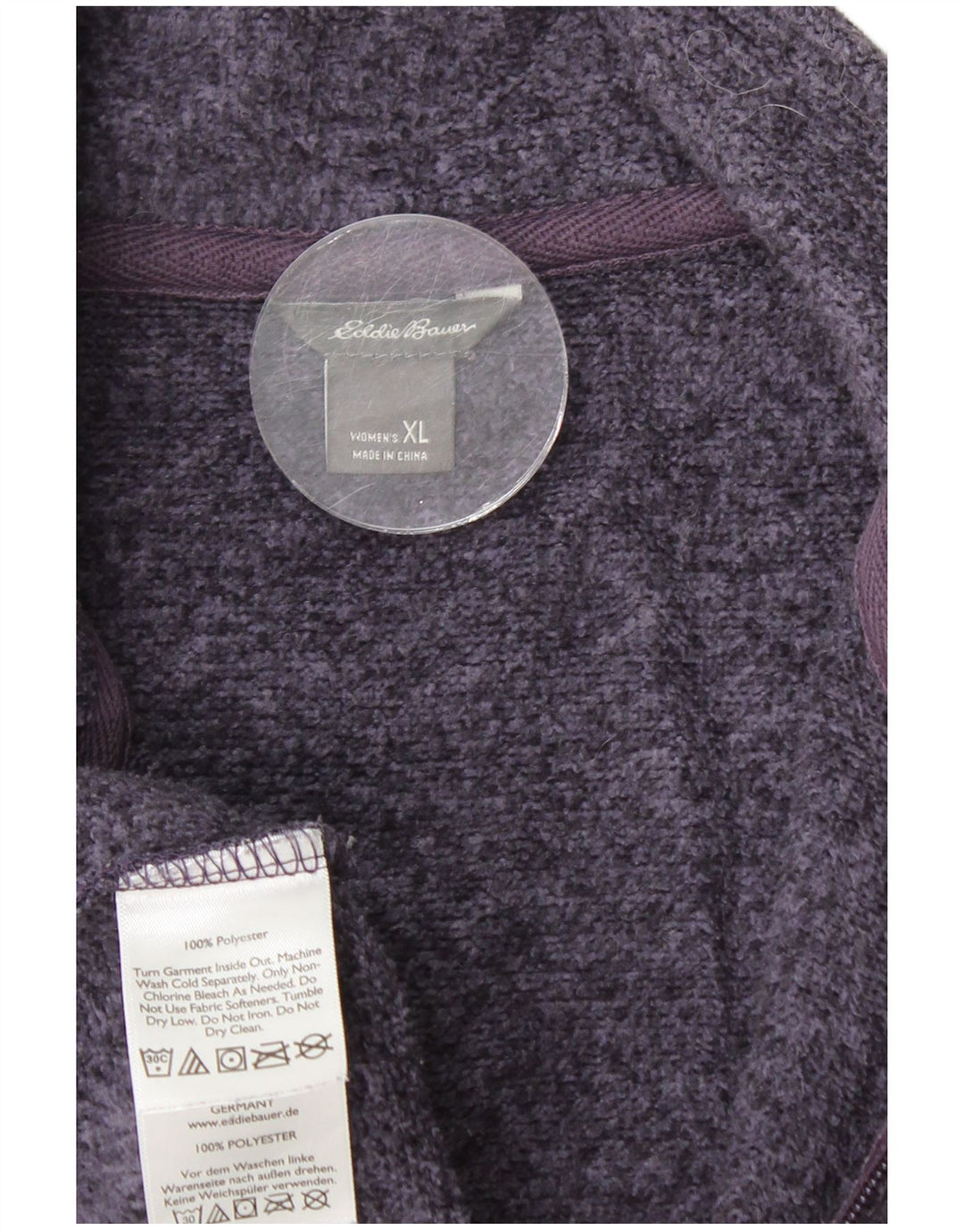 EDDIE BAUER Chaqueta superior de chándal para mujer UK 40 XL Poliéster azul marino