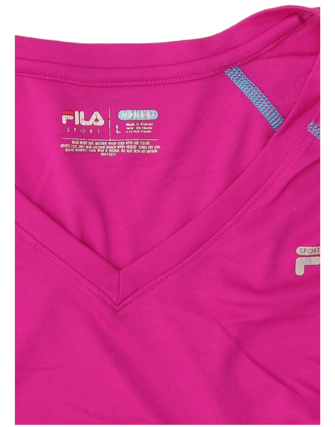 FILA Camiseta para mujer Top UK 40 Large Rosa Poliéster