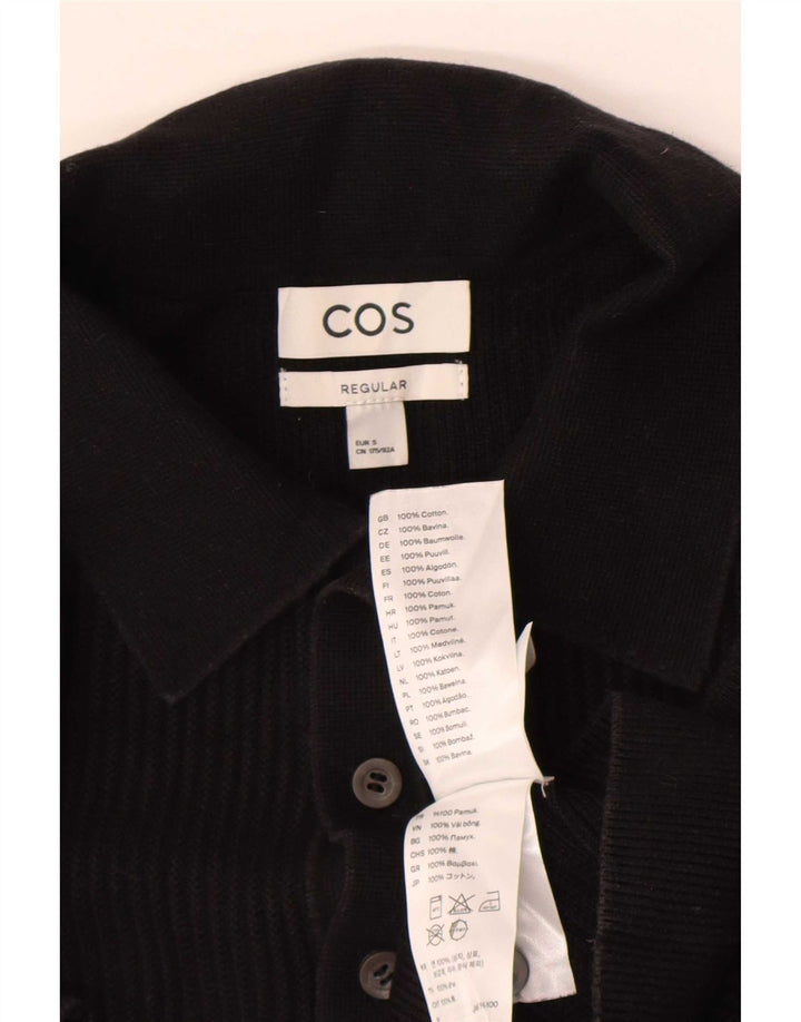 Cos Polo Regular Para Hombre Pequeño Algodón Negro