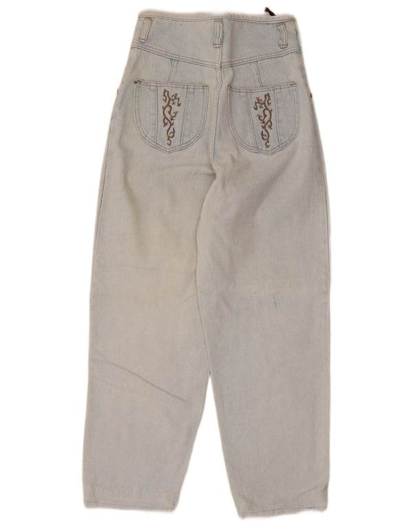 Jinglers Womens High Waist Tapered Jeans EU 38 Medium W28 L26 Blue Cotton