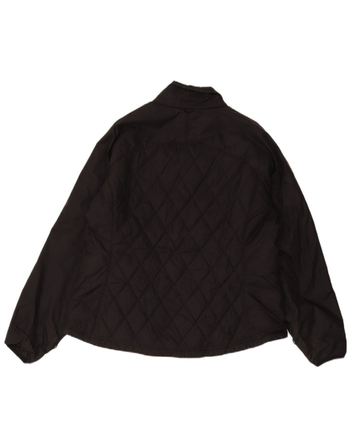 Eddie Bauer Chaqueta acolchada para mujer UK 40 XL Nylon negro