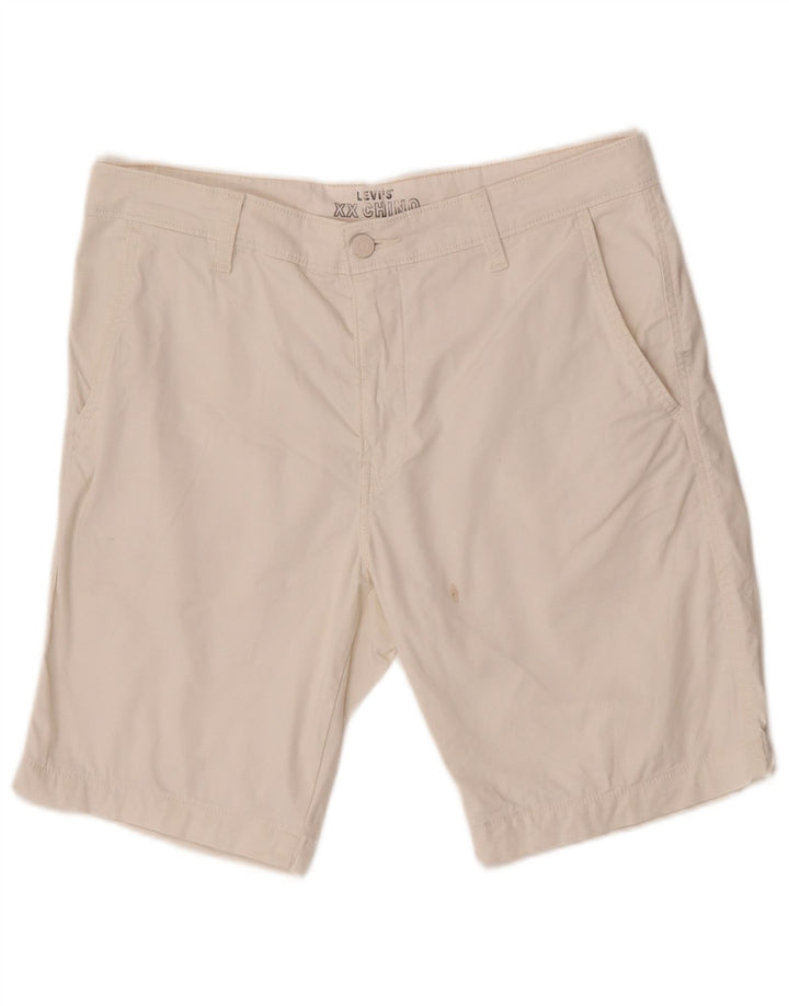 Pantalones cortos chinos Levi's para hombre W32 Algodón blanco mediano