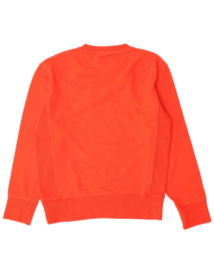 SUPERDRY Hombre Sudadera Jumper Small Naranja Algodón