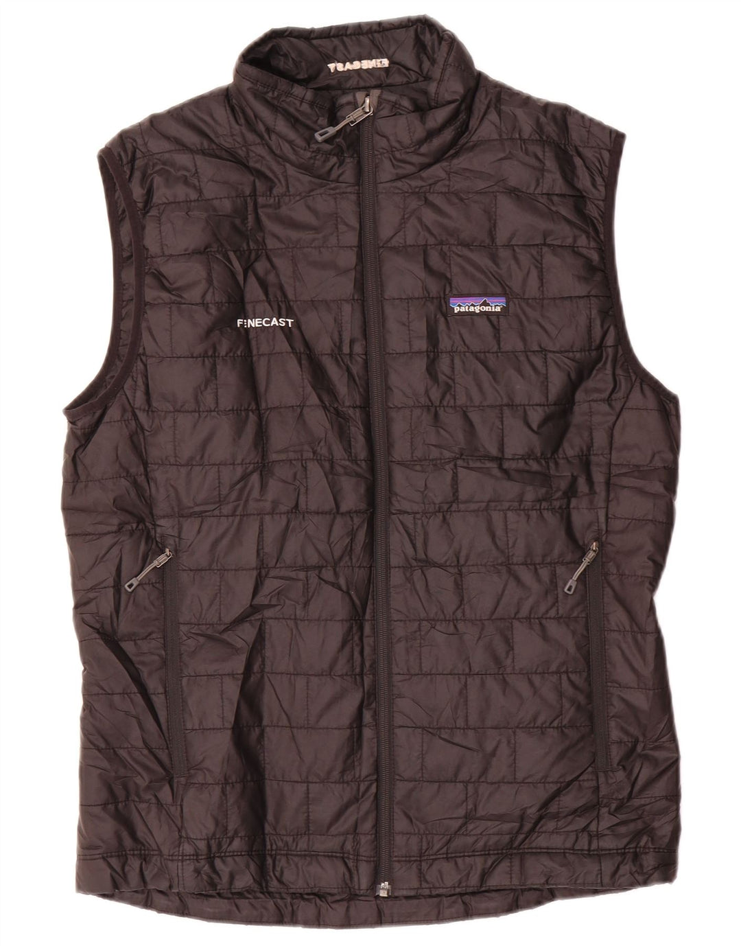Chaleco acolchado Patagonia para hombre UK 38 Poliéster negro mediano
