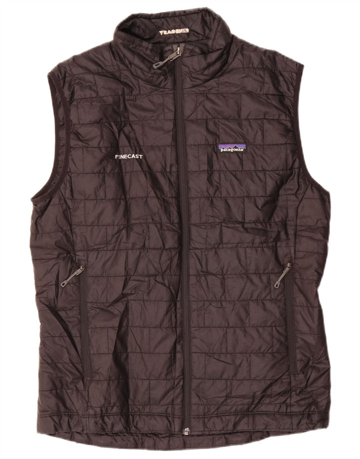 Chaleco acolchado Patagonia para hombre UK 38 Poliéster negro mediano