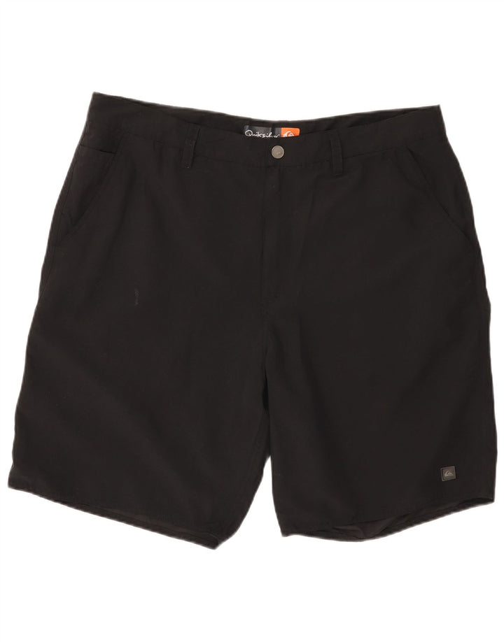 Pantalones cortos chinos Quiksilver para hombre W36 Poliéster negro grande