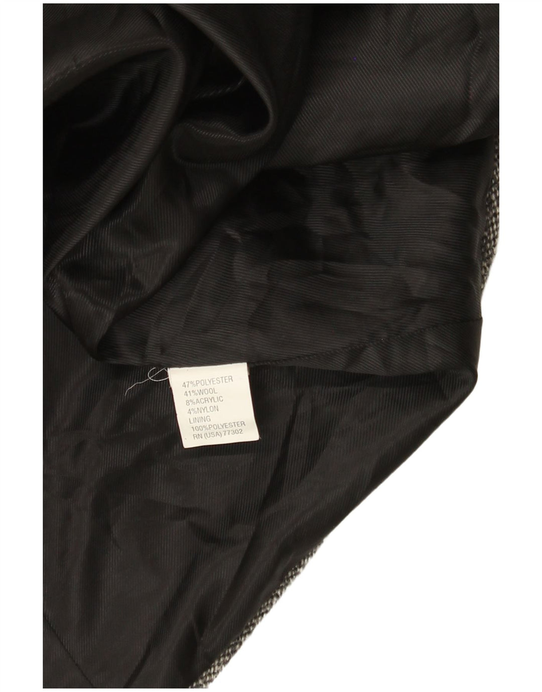 Zara Mujer Abrigo Cruzado UK 8 Small Poliéster Gris
