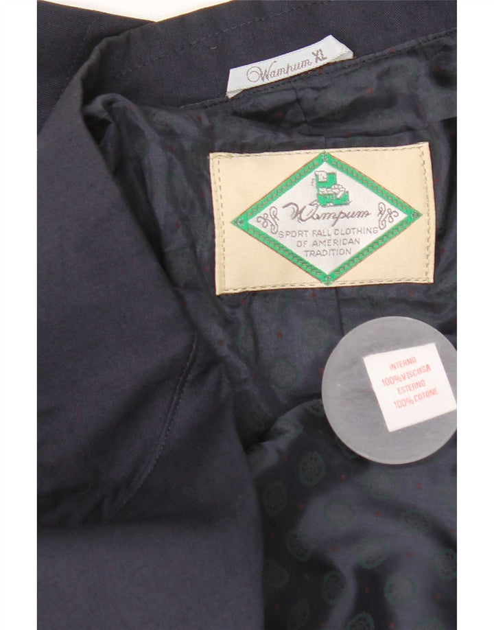 Wampum Chaqueta Blazer de 2 Botones para Hombre XL Algodón Azul Marino