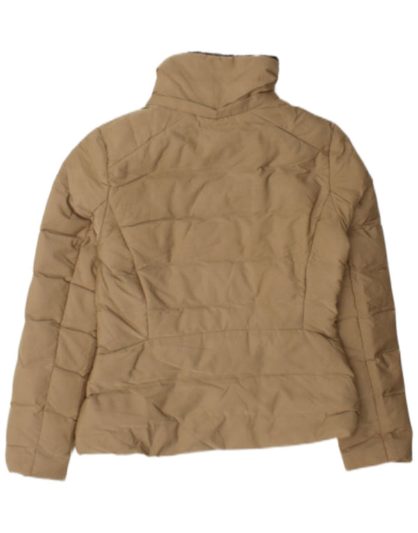 Zara Mujer Chaqueta Acolchada UK 42 Medium Beige