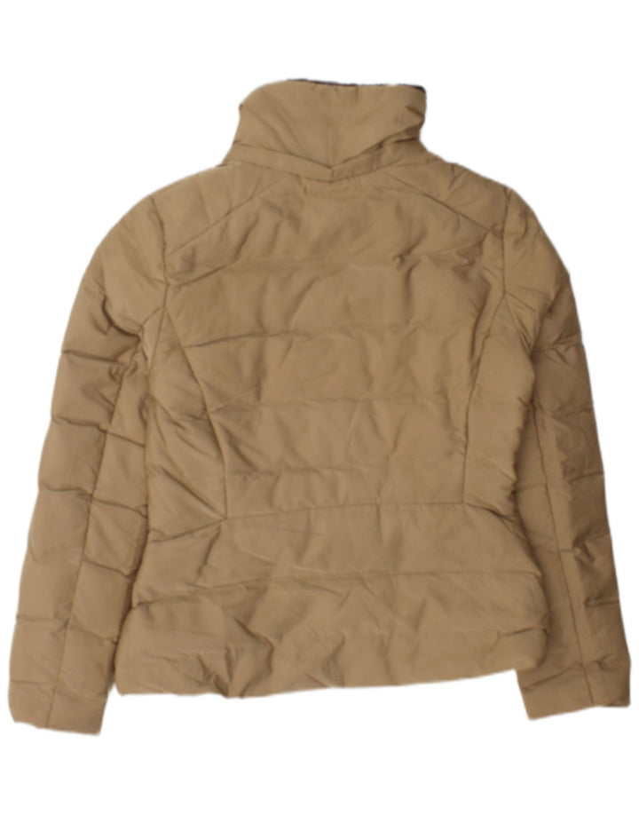 Zara Mujer Chaqueta Acolchada UK 42 Medium Beige