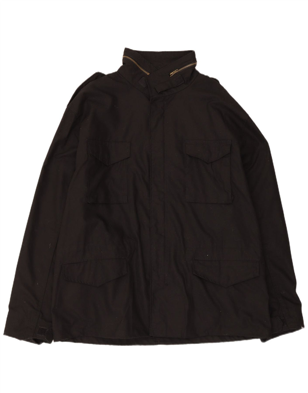 Chaqueta utilitaria vintage para hombre Reino Unido 44 2XL Poliéster negro