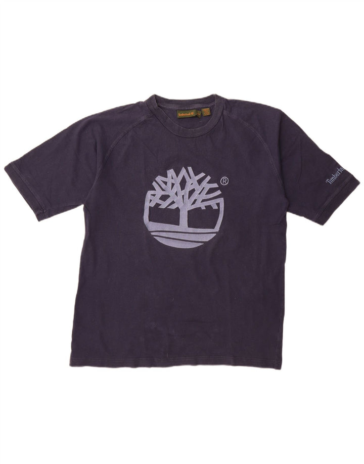 TIMBERLAND Camiseta gráfica para hombre Top grande de algodón azul marino