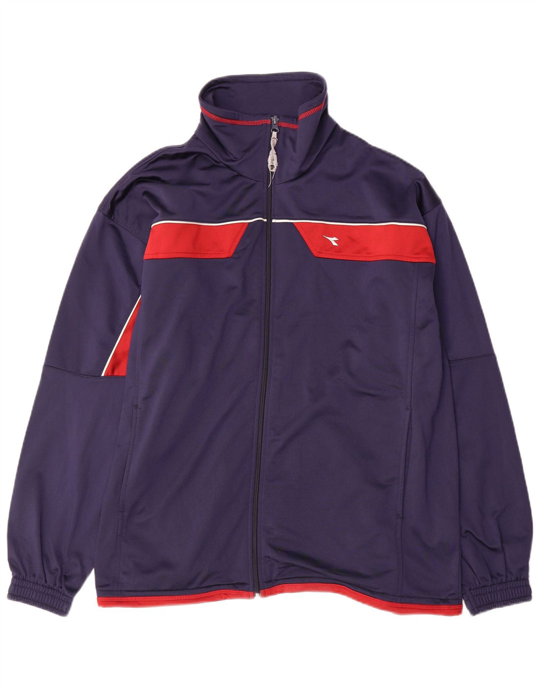 Diadora Hombre Chándal Top Jacket Large Azul Marino Colorblock Poliéster