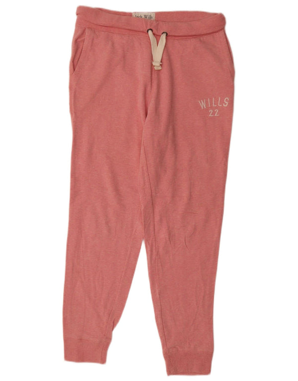 Jack Wills Pantalones de chándal para mujer Joggers UK 12 Medium Pink Flecked