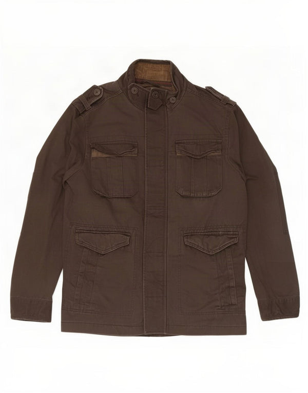 Chaqueta militar para hombre Fat Face UK 38 Algodón marrón medio