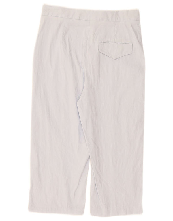 Zara Mujer Pantalones Capri Pequeño W26 L17 Azul