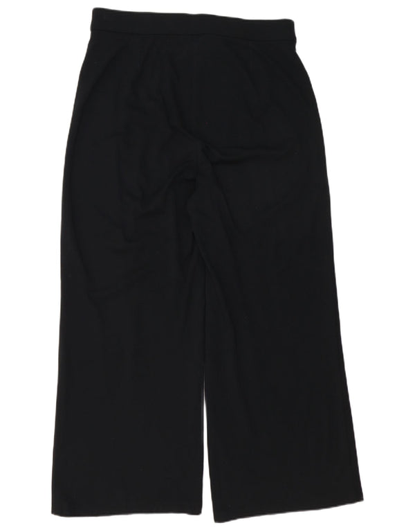 Marks & Spencer Pantalones casuales de cintura alta para mujer UK 44 Large W32 L26 Negro