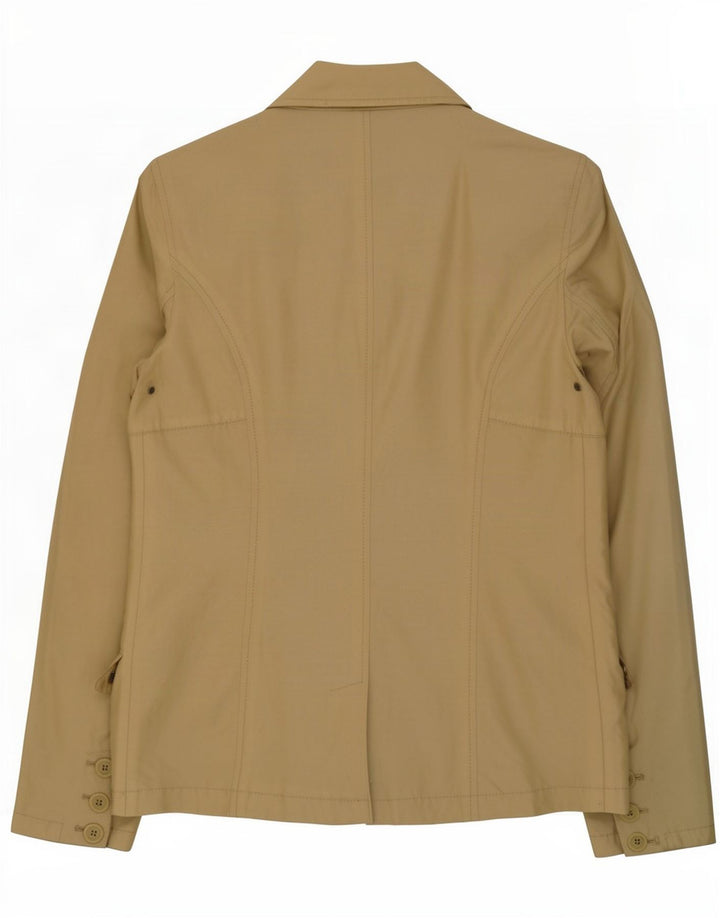 Woolrich Chaqueta tipo blazer de 3 botones para mujer Reino Unido 46 Grande Algodón caqui