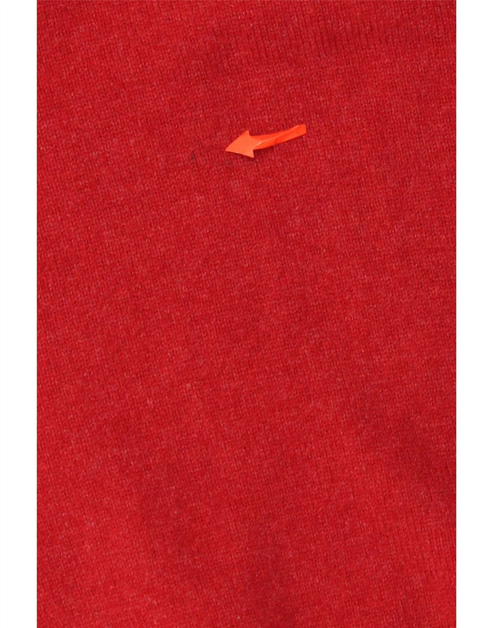 Lyle & Scott Heritage - Jersey con cuello en V para hombre, talla grande, color rojo