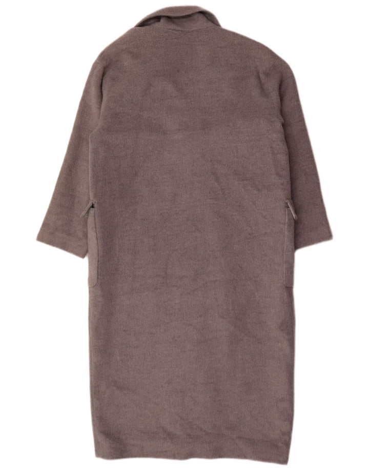 Topshop Abrigo extragrande para mujer UK 12 Poliéster gris medio