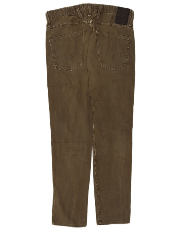Replay Vaqueros Slim Anbass para Hombre W30 L28 Algodón Caqui