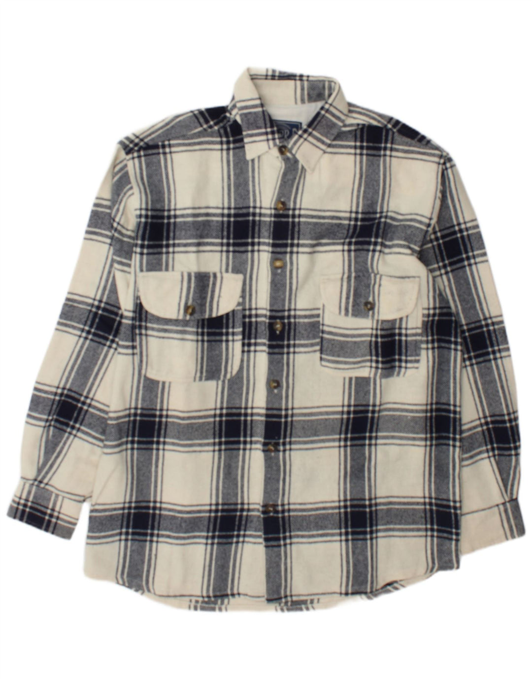 Junior.D Camisa de franela para hombre XL Cuadros blanquecinos