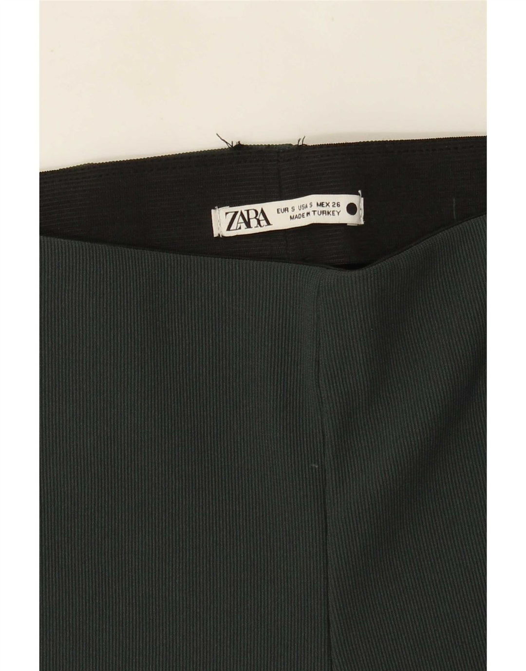 Zara Mujer Leggings Acampanados Reino Unido 8 Pequeño Verde