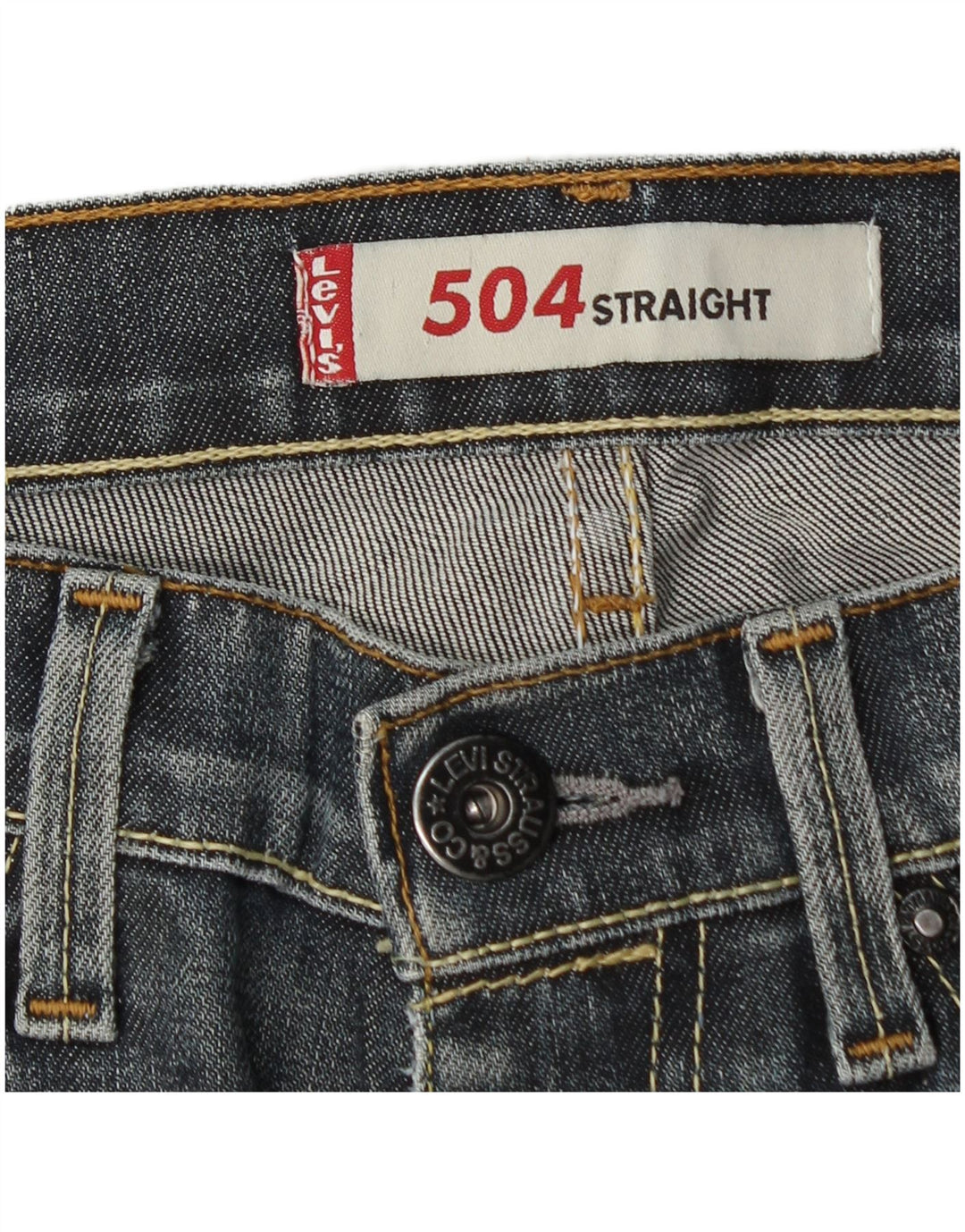 Levi's Hombre 504 Vaqueros Rectos W30 L31 Azul Marino