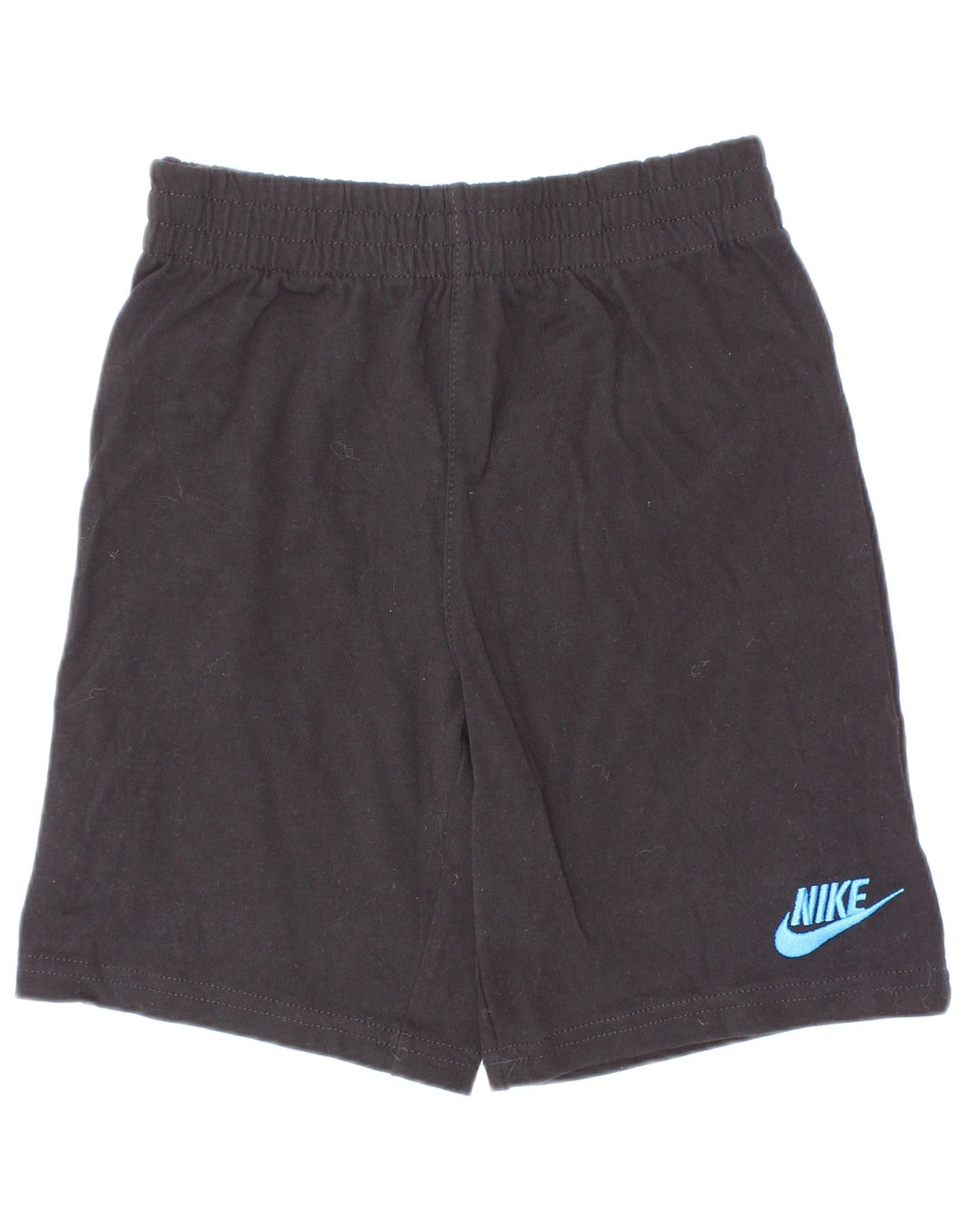 Nike Pantalones cortos deportivos para niños de 5 a 6 años, tamaño mediano, algodón negro