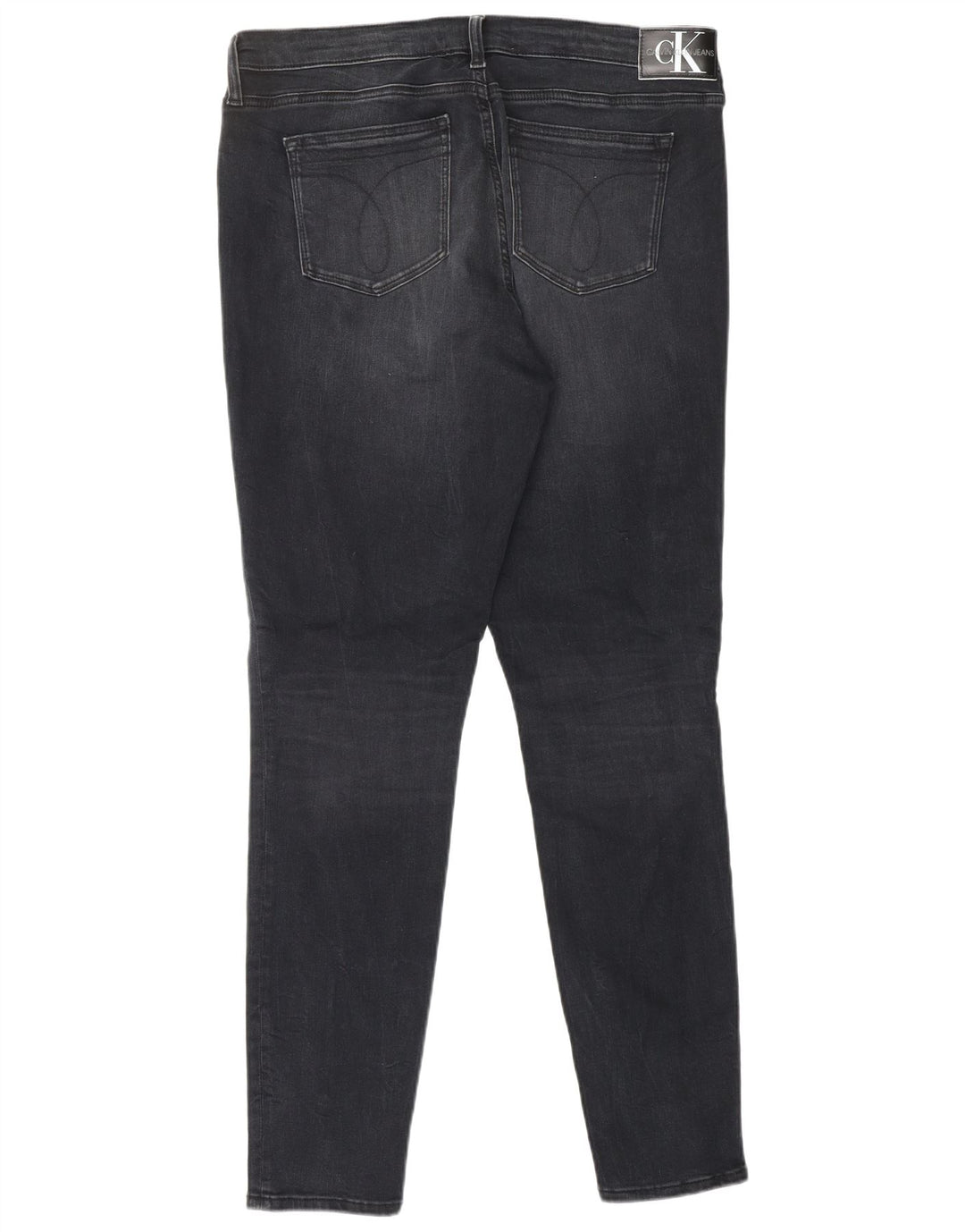 CALVIN KLEIN Vaqueros pitillo para mujer W33 L32 Algodón negro