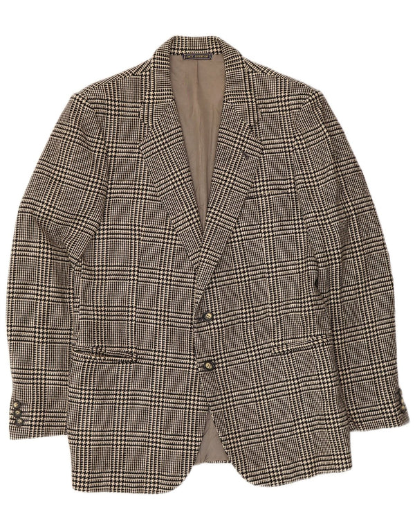 Jack Emerson Chaqueta tipo blazer de 2 botones para hombre UK 36 Small Black Houndstooth