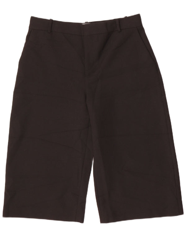 Zara Mujer Pantalón Capri Tiro Alto XL Negro