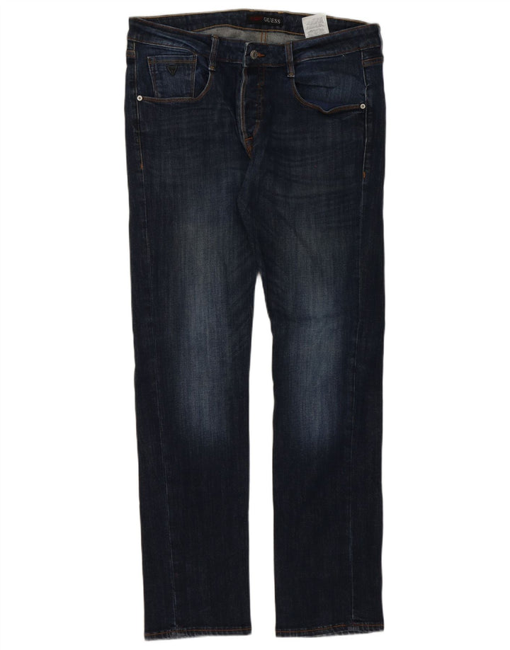 Guess Vaqueros Slim Hombre W34 L34 Algodón Azul Marino