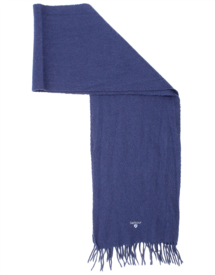 Bufanda Barbour Hombre Rectángulo Talla Única Lana Azul
