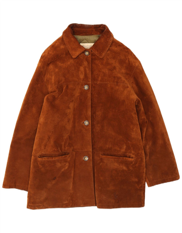 Pelletteria Chaqueta de ante para mujer IT 48 XL Cuero marrón