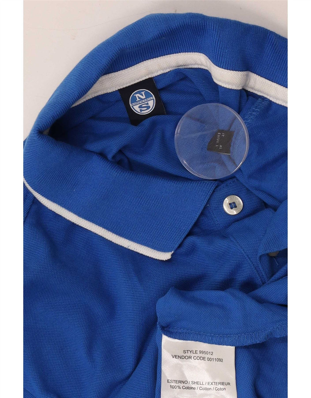 Polo North Sails Hombre Grande Azul Algodón